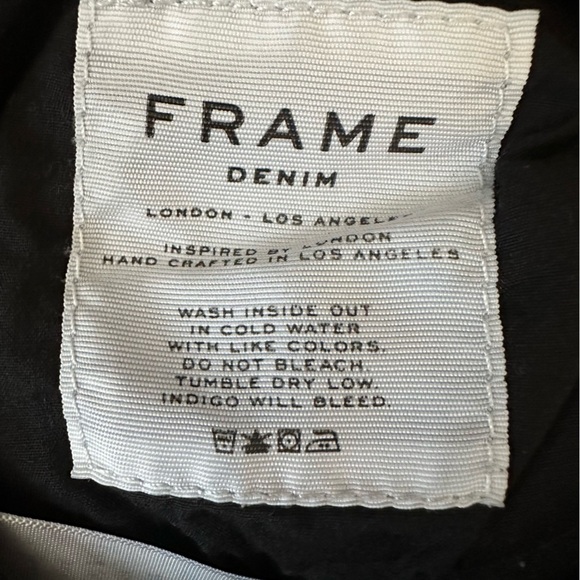 🌴 Frame Denim SZ 28 Le Skinny de Jeanne black distressed denim EUC - Picture 7 of 10